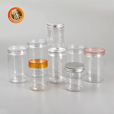 Pots en plastique transparents de sucrerie de la boîte à biscuits 450ml 500ml de sucrerie d'ANIMAL FAMILIER avec des couvercles