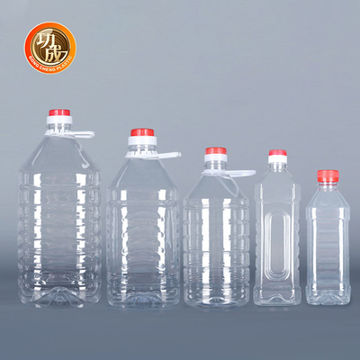 Le condiment en plastique d'animal familier d'espace libre d'OEM met le plastique en bouteille de conteneur d'huile de friture de 250ml 500ml 1l