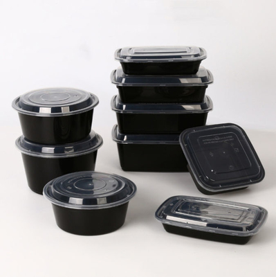 L'OEM jetable sortent à des conteneurs les plateaux en plastique avec des couvercles