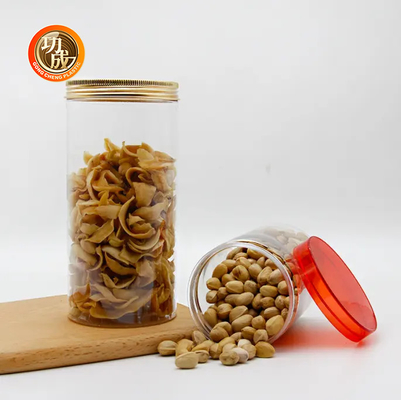 Des pots en plastique à bouche large en PET pour aliments sur mesure avec couvercles 410 ml