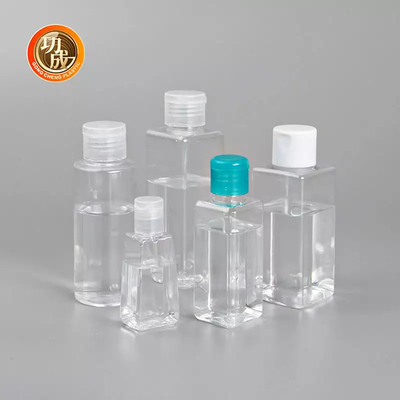 Bouteille d'aseptisant de main de taille de voyage de PLA d'ACP d'OEM Mini Plastic Sanitizer Bottle avec le support de silicone