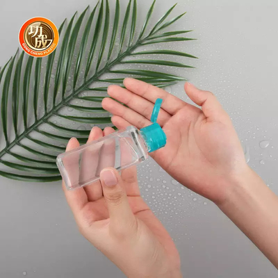 Bouteille d'aseptisant de main de taille de voyage de PLA d'ACP d'OEM Mini Plastic Sanitizer Bottle avec le support de silicone