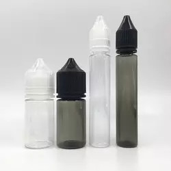 bouteille liquide en plastique vide du compte-gouttes V3 de noir d'animal familier de la bouteille 120ml de 60ml 15ml 30ml 10ml E