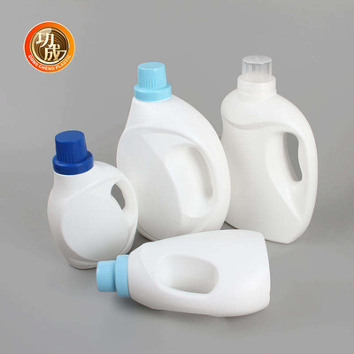 Bouteille détersive liquide blanche vide de la bouteille 1000ml 1500ml 3000ml de détergent de blanchisserie de HDPE