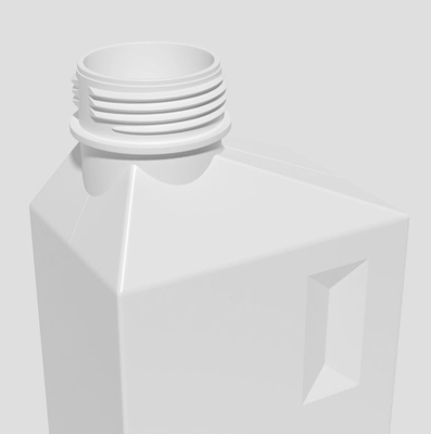 Bouteille liquide en plastique 1L 2L de détergent de blanchisserie de PE vide rechargeable