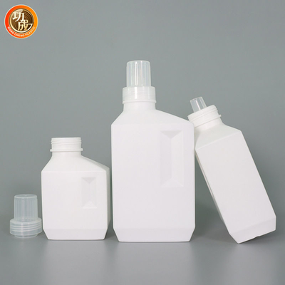 Bouteille vide de détergent de blanchisserie du HDPE 1l 2l de place avec le couvercle à visser