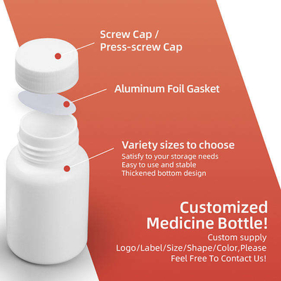 bouteille pharmaceutique de médecine du HDPE 120ml