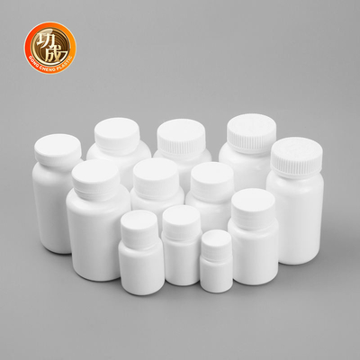 Bouteille en plastique faite sur commande de médecine de HDPE de couvercle à visser de bouteille de pilule de catégorie comestible