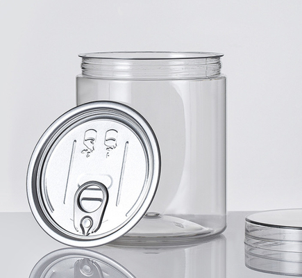 Pots rechargeables d'épice d'animal familier vide en plastique de boîte à biscuits d'espace libre d'OEM d'ODM