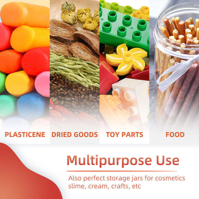 Récipients en plastique faits sur commande de sucrerie d'espace libre d'ANIMAL FAMILIER avec le couvercle en aluminium recyclable