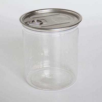 Pots doux en plastique en plastique 6oz de pots de stockage de thé de biscuit de sucrerie petits