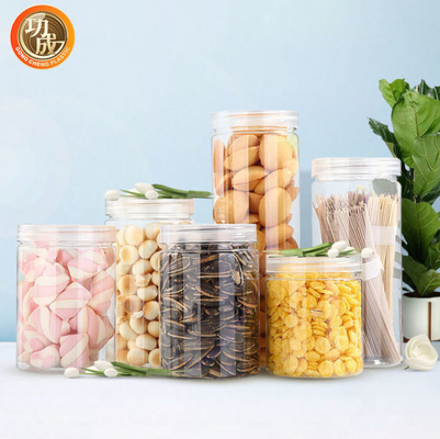 catégorie comestible d'animal familier de 100ml 200ml 300ml de boîte à biscuits claire vide de sucrerie