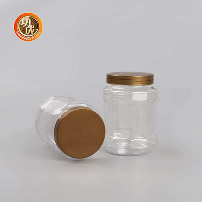 Pot rond en plastique d'aliment pour animaux familiers de la bouteille 87mm de confiture de bouche large vide