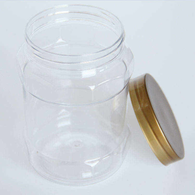 Pot rond en plastique d'aliment pour animaux familiers de la bouteille 87mm de confiture de bouche large vide