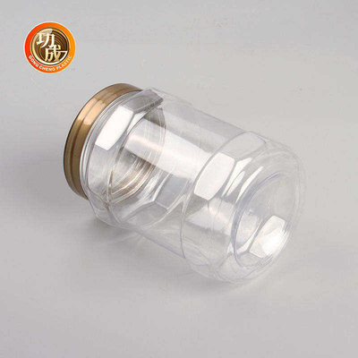 Pot rond en plastique d'aliment pour animaux familiers de la bouteille 87mm de confiture de bouche large vide
