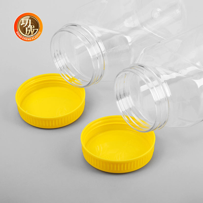 Conteneurs à bouchon vissable en plastique de grande de confiture sucrerie en plastique transparente de bouteille