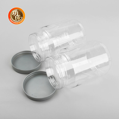 Conteneurs à bouchon vissable en plastique de grande de confiture sucrerie en plastique transparente de bouteille