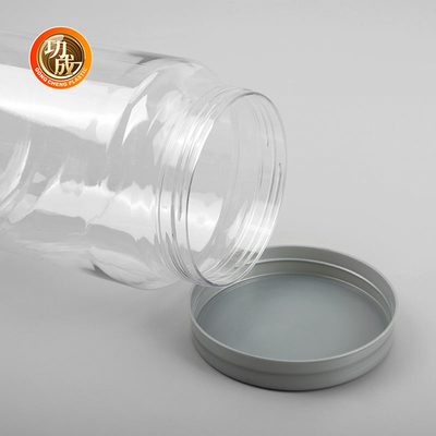 Boîte à biscuits en plastique claire d'animal familier de la bouteille 500ml 2000ml de confiture de catégorie comestible