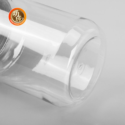 Boîte à biscuits en plastique claire d'animal familier de la bouteille 500ml 2000ml de confiture de catégorie comestible