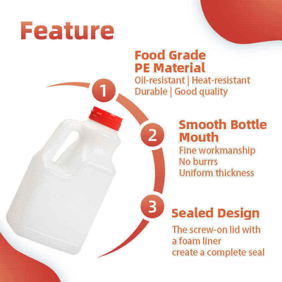 Bouteille en plastique de sauce de soja de nourriture faite sur commande de HDPE avec la poignée