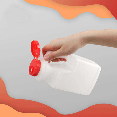 Bouteille en plastique d'emballage alimentaire d'assaisonnements de bouteille d'huile de table de pe avec le couvercle