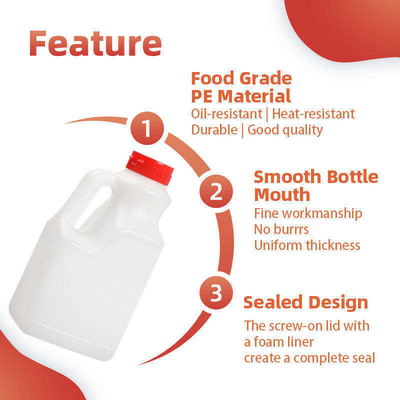 Bouteille en plastique d'emballage alimentaire d'assaisonnements de bouteille d'huile de table de pe avec le couvercle