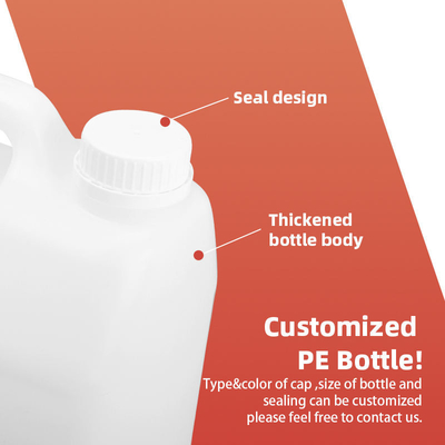 Bouteille d'huile d'arachide de catégorie comestible de bouteille d'huile de friture de plastique de HDPE de rectangle