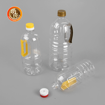 Bouteille en plastique faite sur commande d'ANIMAL FAMILIER d'huile de friture de bouteille de sauce de soja de 1 litre avec la poignée