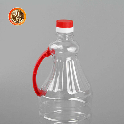 Le condiment en plastique clair fait sur commande met la bouteille en bouteille d'huile d'arachide 1680ml