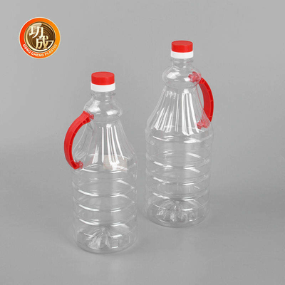 Le condiment en plastique clair fait sur commande met la bouteille en bouteille d'huile d'arachide 1680ml