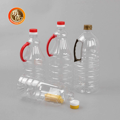 Les bouteilles en plastique de condiment d'huile d'arachide CHOIENT la bouteille en plastique transparente de sauce de soja