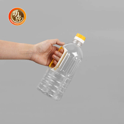 Les bouteilles en plastique de condiment d'huile d'arachide CHOIENT la bouteille en plastique transparente de sauce de soja