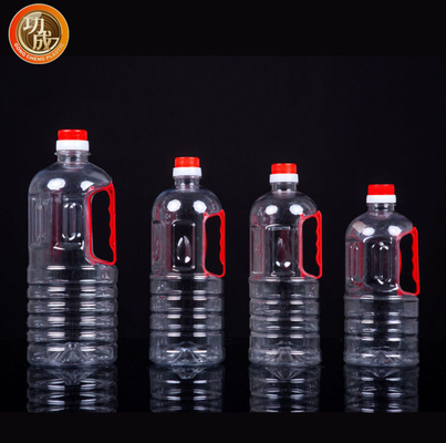 Le condiment en plastique fait sur commande met la bouteille en bouteille transparente de sauce de soja d'ANIMAL FAMILIER de 800ml 900ml