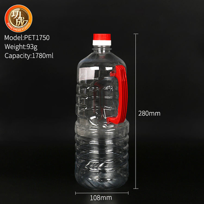 Le condiment en plastique fait sur commande met la bouteille en bouteille transparente de sauce de soja d'ANIMAL FAMILIER de 800ml 900ml