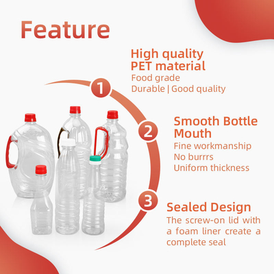 le condiment en plastique de 380ml 500ml 760ml met la bouteille en bouteille vide d'huile de table de place