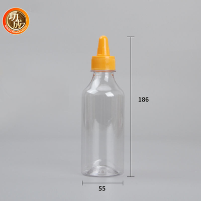 La fuite rendent la bouteille en plastique résistante de compression de ketchup de tomate d'ANIMAL FAMILIER de bouteille de sauce à compression