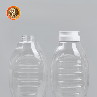 Bouteilles en plastique de sauce à compression d'ANIMAL FAMILIER avec le couvercle Flip Top Food Grade