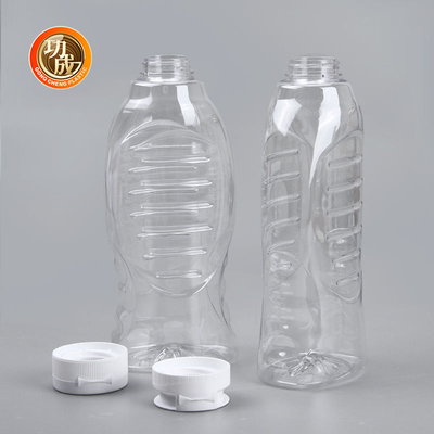 Bouteilles en plastique de sauce à compression d'ANIMAL FAMILIER avec le couvercle Flip Top Food Grade