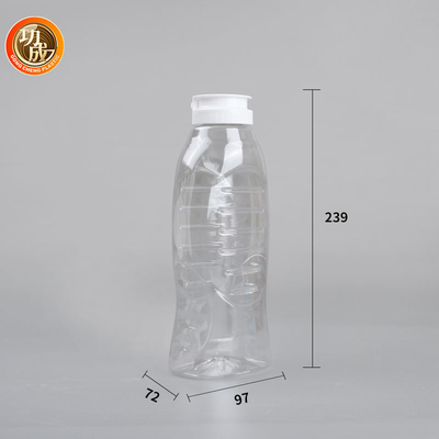 Bouteilles en plastique de sauce à compression d'ANIMAL FAMILIER avec le couvercle Flip Top Food Grade