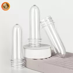 Préformation transparente faite sur commande d'ANIMAL FAMILIER pour des bouteilles d'eau 1 litre