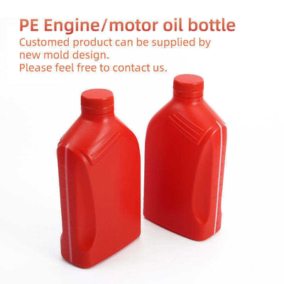Bouteille faite sur commande de lubrifiant d'essence de plastique de PE de bouteille d'huile à moteur de label