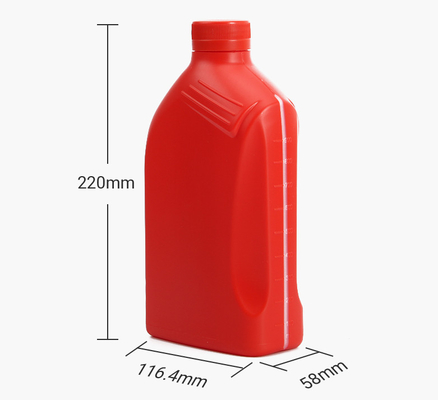 Bouteille faite sur commande de lubrifiant d'essence de plastique de PE de bouteille d'huile à moteur de label
