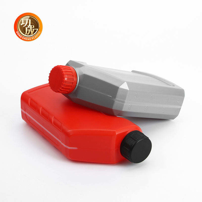 Support argenté bleu rouge d'huile à moteur de bouteille en plastique d'huile à moteur de 1 litre