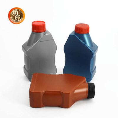 Bouteille en plastique liquide chimique de lubrifiant adaptée aux besoins du client 1 par litre d'huile de moteur de moteur de HDPE
