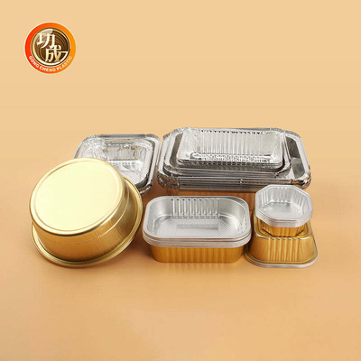Le plateau jetable de papier d'aluminium avec le couvercle en plastique emportent les conteneurs de empaquetage de stockage de nourriture