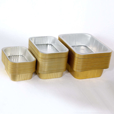 Le BARBECUE de Tin Foil Round adaptent le traiteur aux besoins du client Bento Box With Lid en aluminium de caisses d'emballage