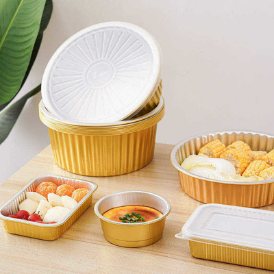Couvercle jetable de Tray Lunch Box With Plastic de papier d'aluminium de catégorie d'aliments de préparation rapide