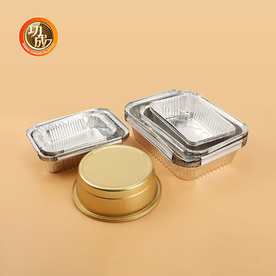 Compartiment du conteneur 3 de papier d'aluminium de catégorie comestible à aller conteneurs