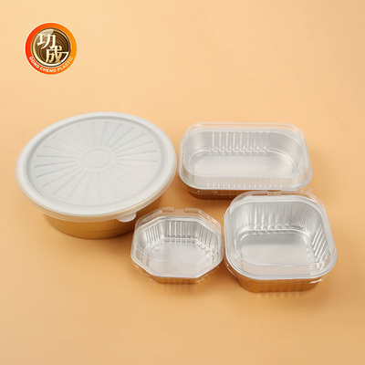 Papier d'aluminium jetable de conteneur de nourriture à emporter faisant Tray Barbecue Pan cuire au four