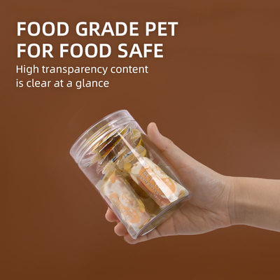 Le gâteau de dessert adaptent les boîtes aux besoins du client transparentes d'emballage alimentaire de place d'ANIMAL FAMILIER de caisses d'emballage